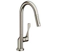 Axor Citterio mélangeur de cuisine 39835800 avec douchette, aspect inox