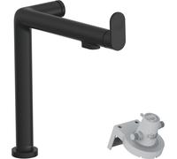 hansgrohe Aqittura M91 Mitigeur de cuisine, Filtersystem 240, 1jet, 76804670, Couleur: Noir Mat