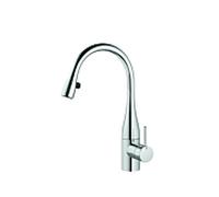 KWC Eve Mitigeur de cuisine pivotant, avec douchette extractible, 10.121.102.000FL,