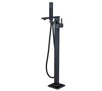 Mélangeur de douche de bain moderne robinet de baignoire robinet autoportant mélangeur à levier à robinet en laiton de bain de salle de bain noire petite baignoire en bronze noir remplisseur de
