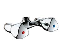 Mélangeur de douche mural laiton chromé M1/2entraxe 110 mm Delabie