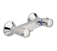 Mélangeur de douche mural ULYSSE C - PORCHER - Sans raccord ni rosace - Tête à clapet guidé - Chromé