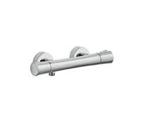 KLUDI ZENTA SL Mitigeur thermostatique de douche, montage mural, blocage de l'eau chaude, 351000538, Couleur: chrome