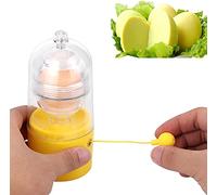 Mélangeur de jaune d'oeuf, mélangeur d'oeufs Shaker en silicone, petit outil de cuisine avec cordon de traction coupe oeuf Machine à œufs dorée Essoreuse à œufs pour Faire des Oeufs d'or Durs70x160mm