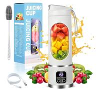 Mélangeur de jus numérique multimode - Affichage LED intelligent, 450 ml, presse-agrumes portable à écran numérique, 21 000 tr/min, adapté aux régimes alimentaires, design anti-fuite pour smoothies