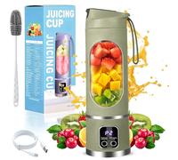 Mélangeur de jus numérique multimode - Affichage LED intelligent, 450 ml, presse-agrumes portable à écran numérique, 21 000 tr/min, adapté aux régimes alimentaires, design anti-fuite pour smoothies