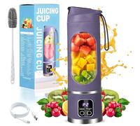 Mélangeur de jus numérique multimode - Affichage LED intelligent, 450 ml, presse-agrumes portable à écran numérique, 21 000 tr/min, adapté aux régimes alimentaires, design anti-fuite pour smoothies