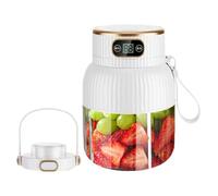 Mélangeur de jus portable - Tasse mélangeur rechargeable par USB de 600 ml | Robot culinaire à affichage numérique | Machine à secouer multifonction facile à transporter | pour shakes smoothies