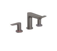 Hansgrohe Mélangeur de lavabo Talis E 3 trous 150 noir brossé avec tirette et vidage