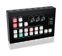 Mélangeur de micro de commutateur vidéo 4K, multi-caméra, diffusion en direct, Support de Production, enregistrement de carte de Capture vidéo de Type C,Commutation en douceur