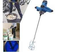 Mélangeur de mortier de couleur 2600 W - 1500 tr/min - Diamètre : 120 mm - 6 vitesses - M14 - Mélangeur à béton - Pour peinture, plâtre et chape