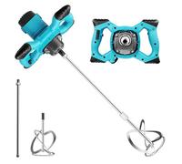 Mélangeur de mortier de couleur 3500 W, 1500 tr/min, machine compacte à 1 vitesse pour mélanger des matériaux visqueux, 6 vitesses, mélangeur électrique pour béton de peinture et de mortier pour