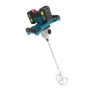 Mélangeur de mortier sans fil 1200 W - Mélangeur de mortier de couleur - Mélangeur à béton sans balais 21 V - 0 à 580 tr/min - 2 niveaux réglables - Mélangeur industriel