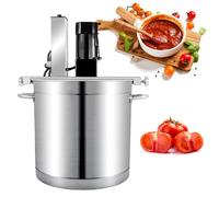 Mélangeur de nourriture automatique commercial avec chauffage, vitesse réglable pour assaisonnement chaud et brassage de soupe dans les cuisines professionnelles