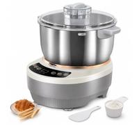 Mélangeur de pâte 200W, mélangeur de Support en Acier Inoxydable 5L/7L avec Fermentation thermostatique (25-38°C) et Panneau de contrôle Intelligent pour la Cuisson à Domicile