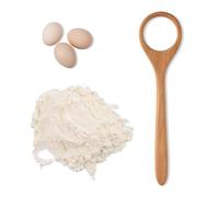 Mélangeur de Pâte à Pain, Outil de Fouettage du Pain Fouet à Pâte Danois en Bois Agitateur à Pâte en Bois Pour Mélanger la Levure le Pain les Oufs la Pizza et la Pâtisserie(Couleur Bois)