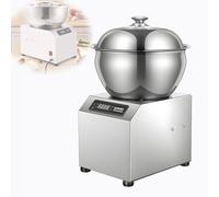 Mélangeur de pâte commercial 1800 W, mélangeur de farine de grande capacité 5 kg/8 kg, pétrin électrique en spirale avec double rotation, bol en acier inoxydable(5kg)