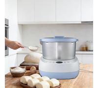 Mélangeur de pâte électrique automatique en spirale, petite machine à pâte à pizza de 5 L, pétrin multifonctionnel en acier inoxydable et mélangeur de farine pour pain, pâtes, pâtisserie blue