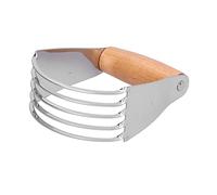 Mélangeur de pâte professionnel, coupe-pâte en acier inoxydable Mélangeur de pâtisserie Coupe-beurre Lames en acier inoxydable pour un mélange facile, pétrir les pâtes(Wood)