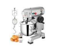 Robot Pâtissier -VEVOR-30L-1100W -3 Vitesses - Socle à en Acier Inox -avec Tige de Mélangeur de Protection,Batteur, Fouet,Crochet