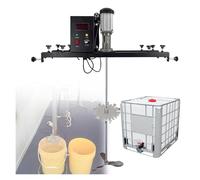 Mélangeur de peinture électrique 980 W avec turbine pliable de 400 mm, agitateur en acier inoxydable de 900 mm, moteur de mélangeur de peinture commercial de 1 tonne(C)