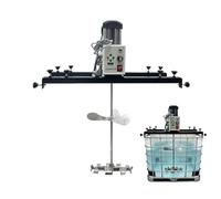 Mélangeur de peinture électrique industriel 2100 W, agitateur pour conteneur IBC de 1000 L avec réglage de la vitesse, pour le mélange de peintures, pigments, adhésifs, résines, sirops(D)