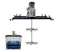 Mélangeur de peinture électrique industriel 2100 W, agitateur pour conteneur IBC de 1000 L avec réglage de la vitesse, pour le mélange de peintures, pigments, adhésifs, résines, sirops(C)