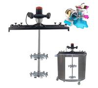 Mélangeur de peinture électrique, vitesse réglable de 0 à 800 tr/min, support fixe télescopique de 65 à 125 cm, capacité d'agitation de 1000 L, turbine pliable.(B)