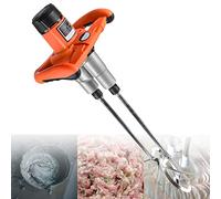 Mélangeur de peinture et de mortier de 60 cm, palette de mélange de viande et d'aliments, perceuse à moteur en cuivre de 2800 W, mélangeur industriel multifonctionnel réglable à 6 vitesses