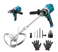 Mélangeur de peinture et mortier sans fil compatible avec les batteries Makita - 2 EN 1 (Perforateur sans balais et mélangeur de peinture/mortier/béton) (Sans batterie)