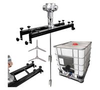 Mélangeur de peinture for cuve de 1000 L, avec support et agitateur pneumatique, for dissolvant d'encre.(Large5Cylinders)