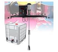 Mélangeur de peinture, mélangeur électrique à cuve de 980 W avec tige d'agitation et turbine en acier inoxydable de 900 mm, réglable, for mélanger la peinture, le revêtement,