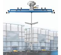 Mélangeur de peinture pneumatique - 265 gallons IBC Agitateur d'air Support de mélangeur Agitateur d'air Machine d'agitation IBC Tote Mixer Outil de mélange de peinture for adhésif, lubrifiant