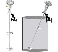 Mélangeur de peinture pneumatique, agitateur d'air avec support de clip de baril de réservoir de 55 gallons, outil de mélange de peinture d'agitateur d'air 3/4HP, malaxeur de revêtements