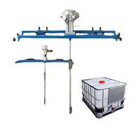 Mélangeur de peinture pneumatique, agitateur pneumatique for colorant d'encre liquide visqueux, outil de mélange d'agitateur d'air en acier inoxydable, for réservoir IBC de 1000 L(Three-cylinder)