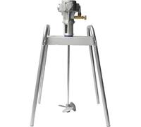 Mélangeur de peinture pneumatique automatique avec plate-forme de levage et support auxiliaire et roue - Capacité de 60 L pour un revêtement de peinture efficace