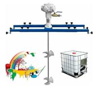 Mélangeur de peinture pneumatique avec support rétractable et longue barre d'agitation for un mélange efficace de peintures et de pigments à base d'eau