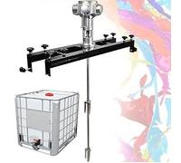 Mélangeur de peinture pneumatique avec turbine - Mécanisme de rétraction automatique pour matériaux de revêtement de peinture, idéal pour les petits cylindres (seau non inclus)