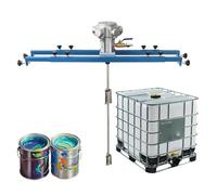 Mélangeur de peinture pneumatique de 265 gallons avec hélice repliable, agitateur à air 1 CV, outil de mélange de revêtement d'encre, réservoir, agitateur de mélange