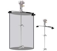 Mélangeur de peinture pneumatique de 55 gallons, agitateur à air for réservoir de 1/2 CV, outil de mélange for encre liquide visqueuse(Stainless Steel Blade)