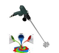 Mélangeur de peinture pneumatique portable, agitateur de mélangeur à vitesse réglable 1800 tr/min avec fonction avant/arrière, turbine à double dent pour mélanger et mélanger efficacement