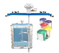 Mélangeur De Peinture Pour Cuve, Capacité De Mélange : 1000 L, Rallonge Télescopique Réglable : 72-120 cm, Lame Pliable,Large Five