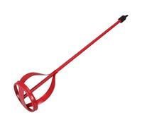 Mélangeur de Peinture pour Perceuse en Acier Rouge, Spirale | Seaux de 1 à 5 Gallons, Usage Peinture et Enduit, Bricolage, Finition Murale