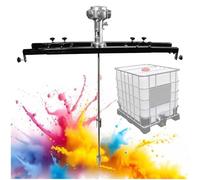 Mélangeur de peintures pneumatiques pour fût de 275 gallons, gitateur d'air réglable avec support télescopique, agitateur en acier inoxydable à vitesse variable pour liquides vis-coulets et revêtement