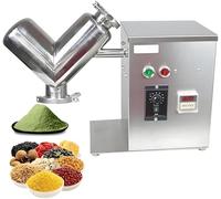 Mélangeur de poudre de laboratoire type V 2 L, machine de mélange de poudre sèche pour petits lots, idéal pour les laboratoires pharmaceutiques et alimentaires, 450 x 450 x 230 mm
