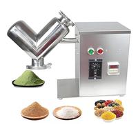 Mélangeur de poudre de type V, mélangeur automatique de granulés en acier inoxydable, équipement de mélange industriel de 2 L pour laboratoire, enseignement, transformation des aliments