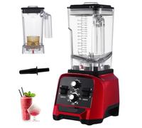 Mélangeur de Qualité Commerciale 2 L, Machine À Smoothie Haute Vitesse 1 800 W, Presse-agrumes, Broyeur Et Broyeur À Glace, 6 Modes Sélectionnables, Conceptio One machine + slush cup + brewed tea cup
