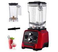 Mélangeur de Qualité Commerciale 2 L, Machine À Smoothie Haute Vitesse 1 800 W, Presse-agrumes, Broyeur Et Broyeur À Glace, 6 Modes Sélectionnables, Conception One machine + slush cup + milk cap cup