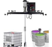 Mélangeur De Réservoir Électrique 980 W, Agitation Peinture Commerciale 1 Tonne Avec Support Suspension Réglable 72 À 120 Cm, Réglage La Vitesse 0 800 Tr/min(Stylea)