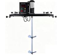 Mélangeur De Réservoir Électrique 980 W, Agitation Peinture Commerciale 1 Tonne Avec Support Suspension Réglable 72 À 120 Cm, Réglage La Vitesse 0 800 Tr/min(Styled)